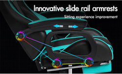 Image of Gaming Chair with Massage, Footrest & Adjustable Recline 🎮💺