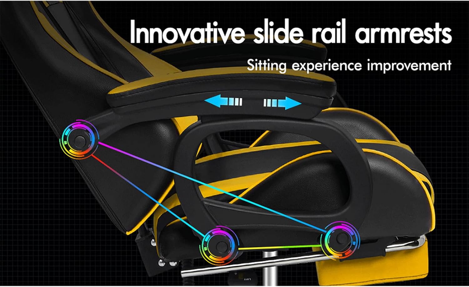 Gaming Chair with Massage, Footrest & Adjustable Recline 🎮💺