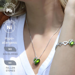 Image of Leafael Infinity Love Heart Necklace Birthstone Necklace for Women