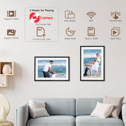 Image of Frameo 15.6-Inch WiFi Digital Photo Frame – 1920x1080 Full HD, 32GB Memory, Touchscreen Display