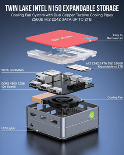 Image of Mini PC Intel N150 (Turbo 3.6GHz)