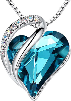 Image of Leafael Infinity Love Heart Necklace Birthstone Necklace for Women
