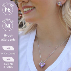 Image of Leafael Infinity Love Heart Necklace Birthstone Necklace for Women