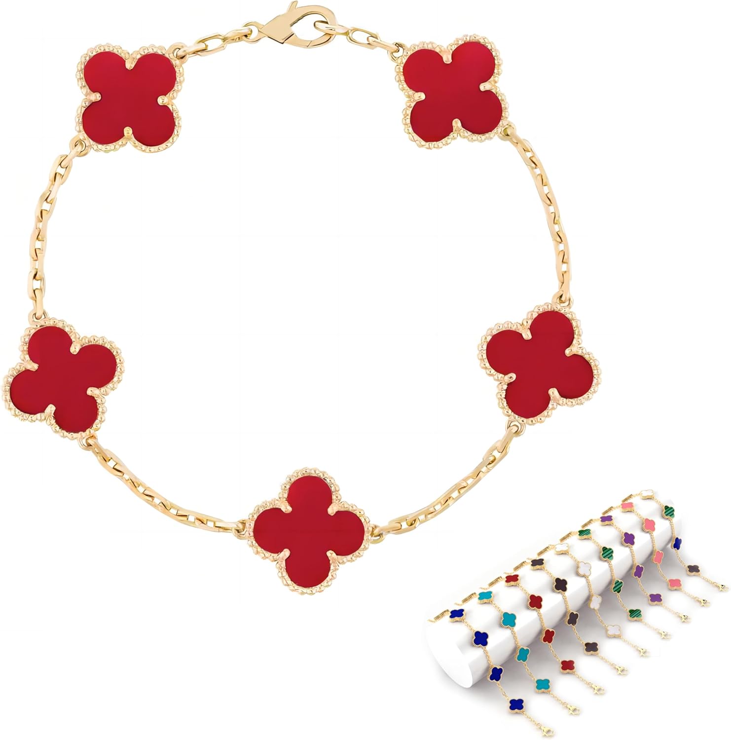 Four Leaf Clover Bracelet for Women & Girls