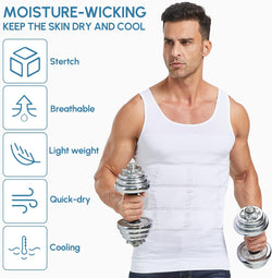 Image of Men's Shaper Slimming Undershirts T-Shirt