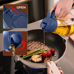 Image of Olive Oil Dispenser, 2 in 1 Oil Sprayer for Cooking
