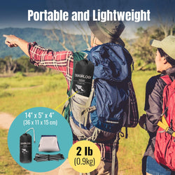 Image of Folding Camping Chair – 7075 Aluminium Frame, Ripstop Fabric, Quick Setup, 136kg Support