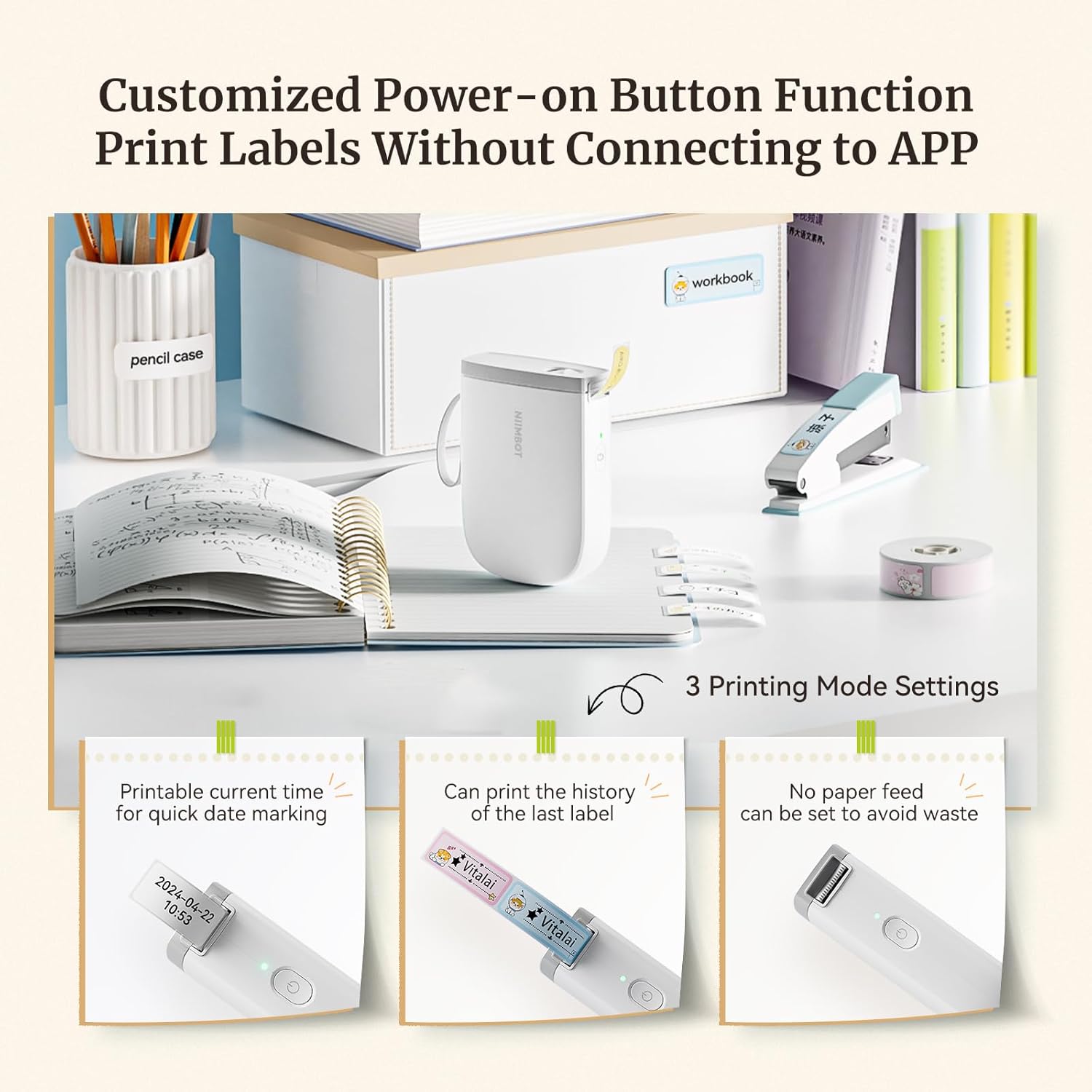 Upgraded Bluetooth Label Maker – Portable, Smart Label Printing, High-Quality, Wireless Thermal Printer