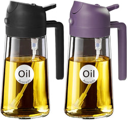 Image of Olive Oil Dispenser, 2 in 1 Oil Sprayer for Cooking
