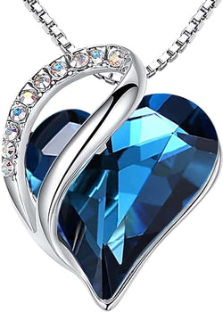 Image of Leafael Infinity Love Heart Necklace Birthstone Necklace for Women