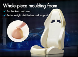 Image of Gaming Chair with Massage, Footrest & Adjustable Recline 🎮💺