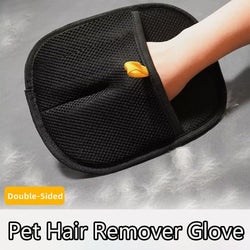 Image of Reusable Pet Hair Removal Glove for Furniture, Clothing & Carpet