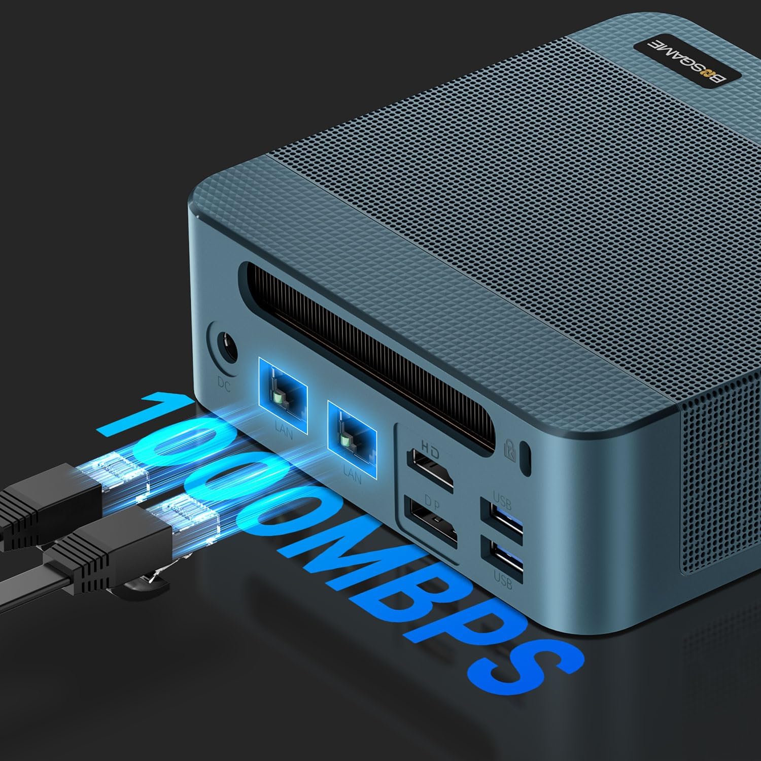 E4 Mini PC – AMD Ryzen 5 3550H | 16GB RAM, 1TB NVMe SSD | Triple Display Support