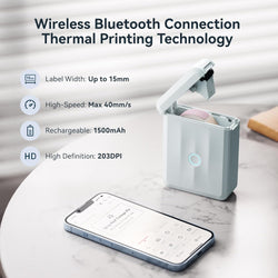 Image of Upgraded Bluetooth Label Maker – Portable, Smart Label Printing, High-Quality, Wireless Thermal Printer