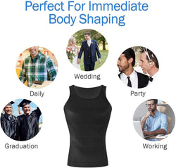 Image of Men's Shaper Slimming Undershirts T-Shirt