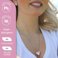 Image of Leafael Infinity Love Heart Necklace Birthstone Necklace for Women