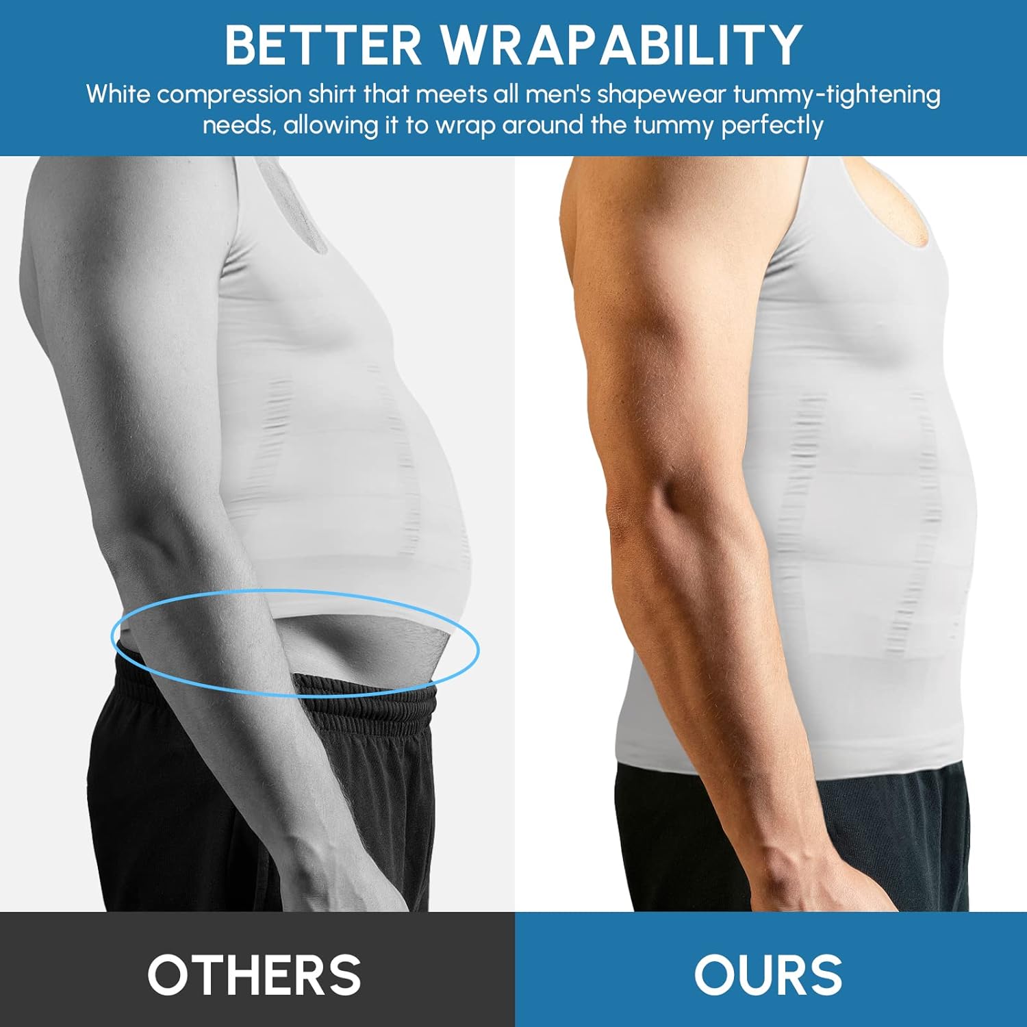 Men's Shaper Slimming Undershirts T-Shirt