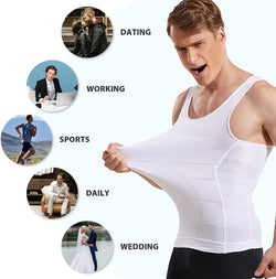 Image of Men's Shaper Slimming Undershirts T-Shirt