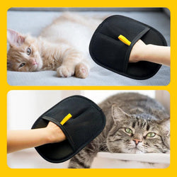 Image of Reusable Pet Hair Removal Glove for Furniture, Clothing & Carpet
