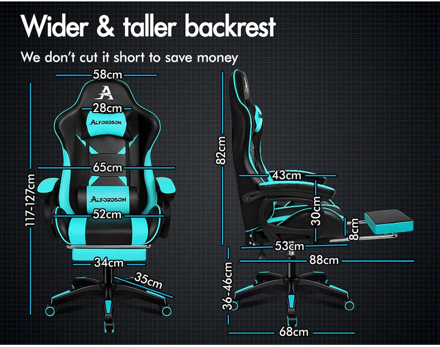 Gaming Chair with Massage, Footrest & Adjustable Recline 🎮💺