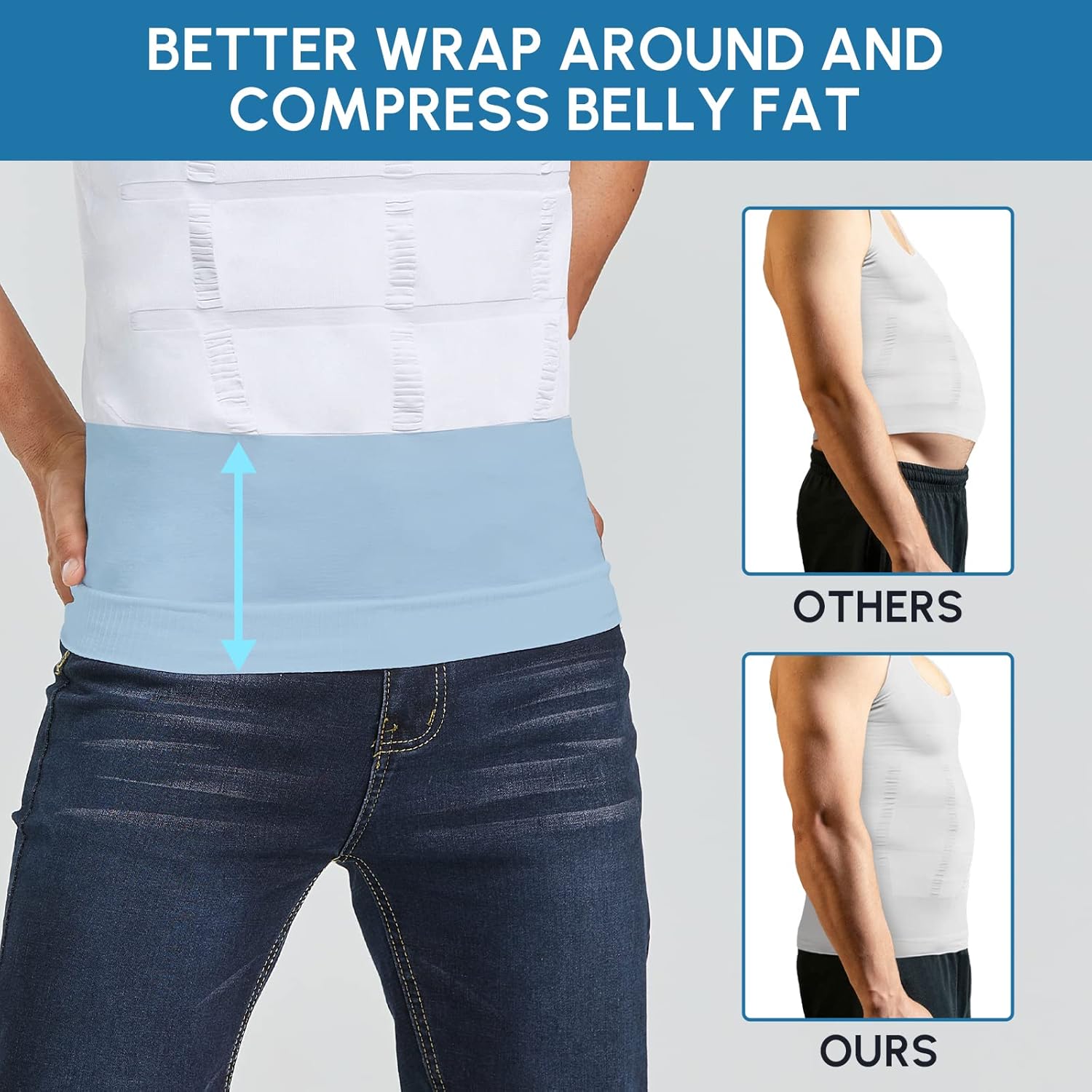 Men's Shaper Slimming Undershirts T-Shirt