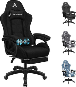 Image of Gaming Chair with Massage, Footrest & Adjustable Recline 🎮💺