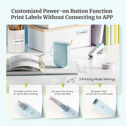 Image of Upgraded Bluetooth Label Maker – Portable, Smart Label Printing, High-Quality, Wireless Thermal Printer