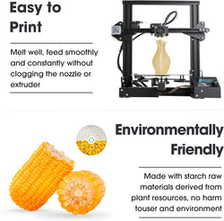Image of 3D Printing Filament 1.75mm 1KG Black, High Accuracy