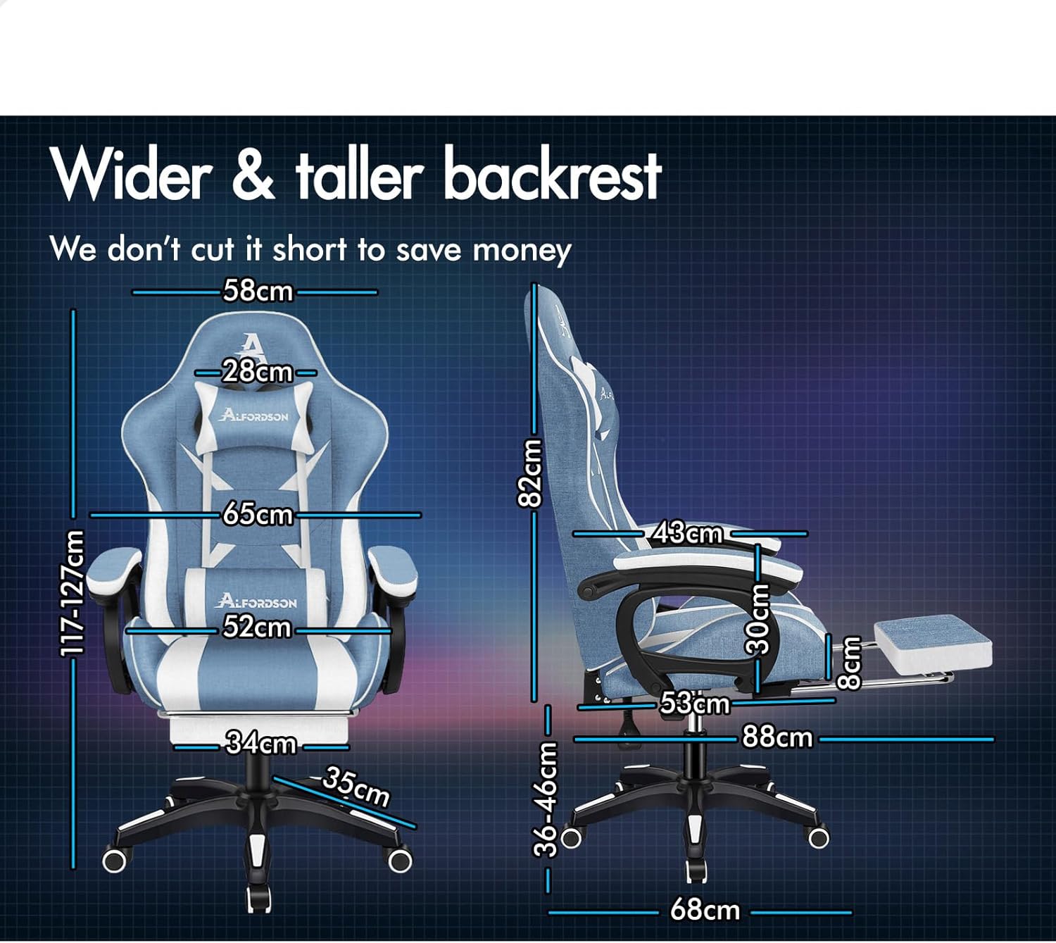 Gaming Chair with Massage, Footrest & Adjustable Recline 🎮💺