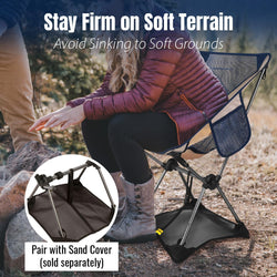 Image of Folding Camping Chair – 7075 Aluminium Frame, Ripstop Fabric, Quick Setup, 136kg Support