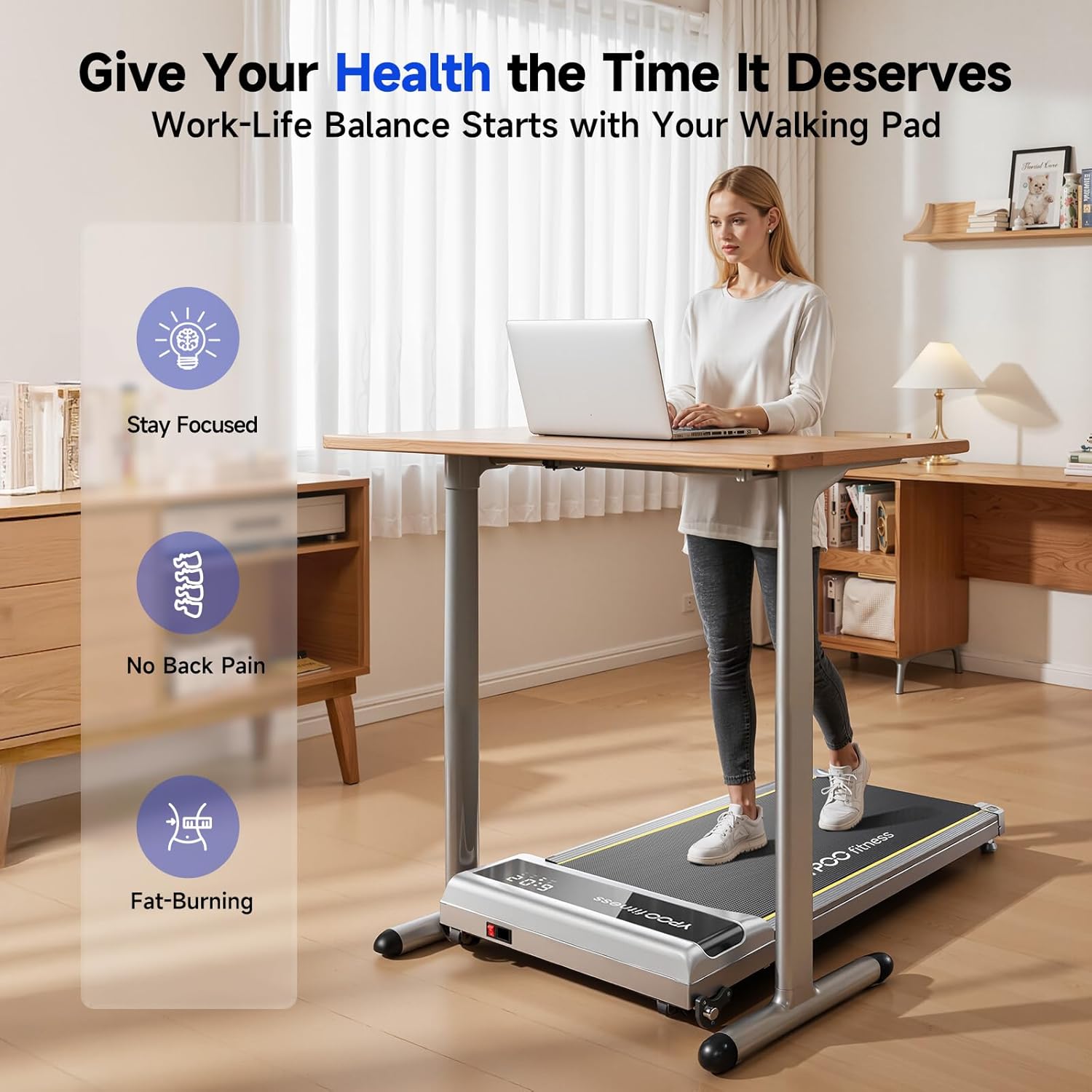 Walking Pad with Incline up to 6%