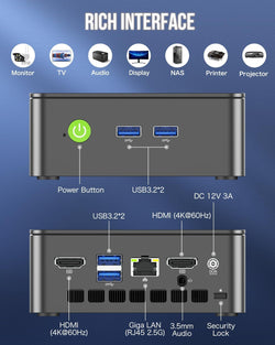 Image of Mini PC Intel N150 (Turbo 3.6GHz)