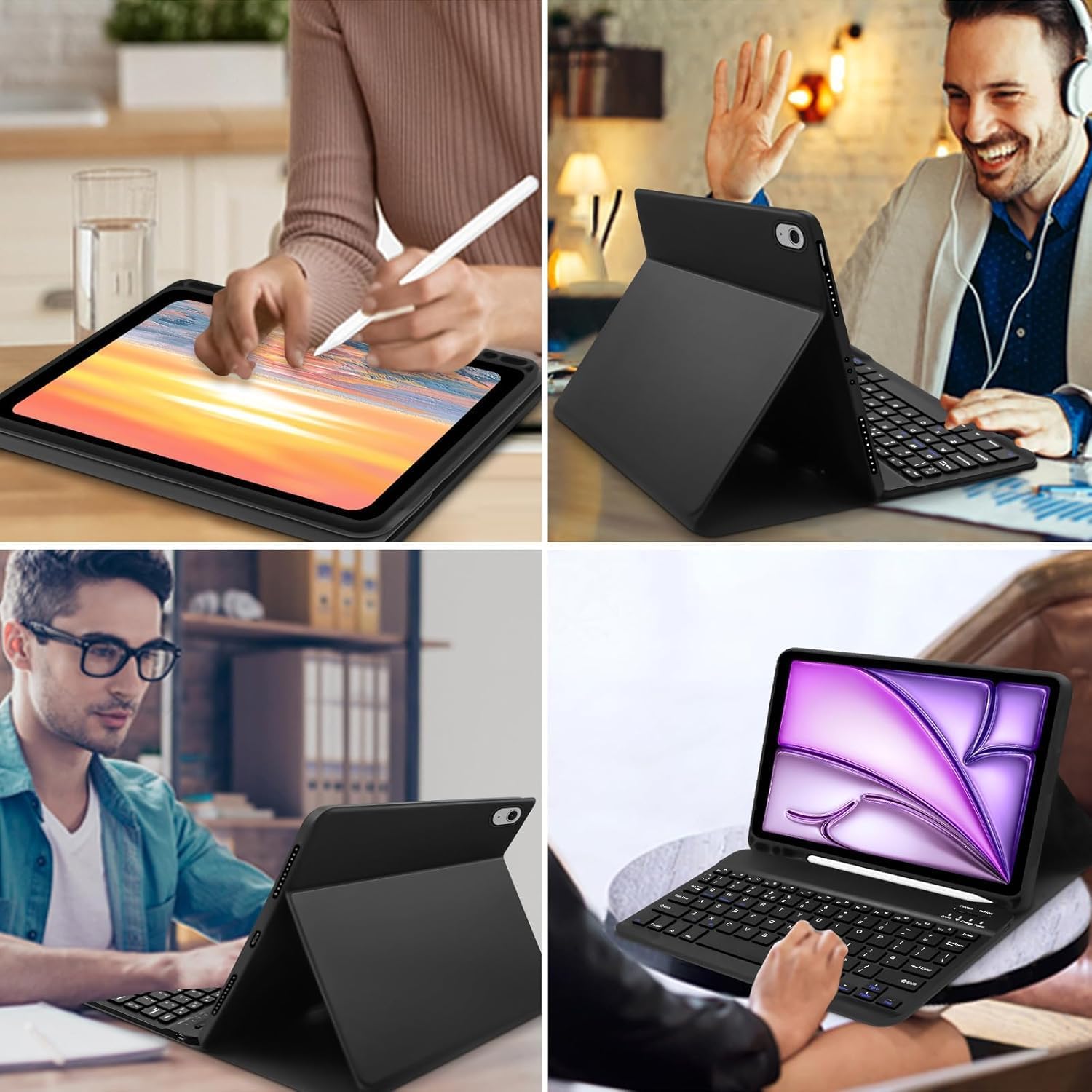 iPad Case Keyboard with Mouse – Compatible with 10.2