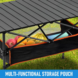 Image of Portable Folding Camping Table – Ultralight Aluminium, Adjustable Height, Large Storage Bag, Sturdy & Durable