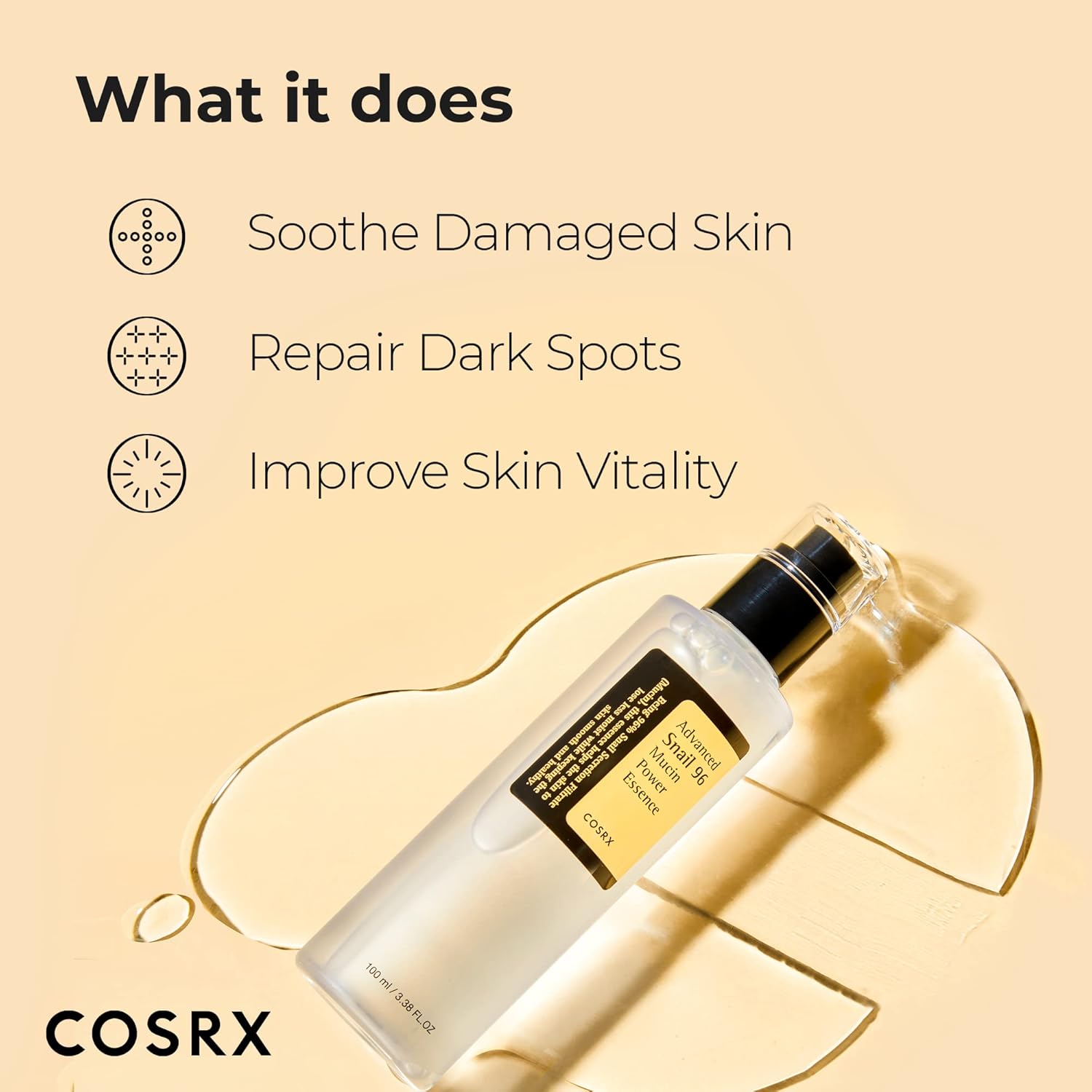 COSRX Snail Mucin 96% Power Repairing Essence (100ml)