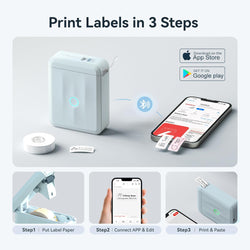 Image of Upgraded Bluetooth Label Maker – Portable, Smart Label Printing, High-Quality, Wireless Thermal Printer
