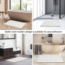 Image of Stone Bath Mat – 60×40 cm Diatomaceous Earth Non-Slip Quick-Drying Shower Mat