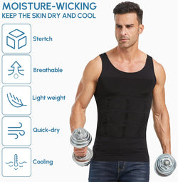 Image of Men's Shaper Slimming Undershirts T-Shirt