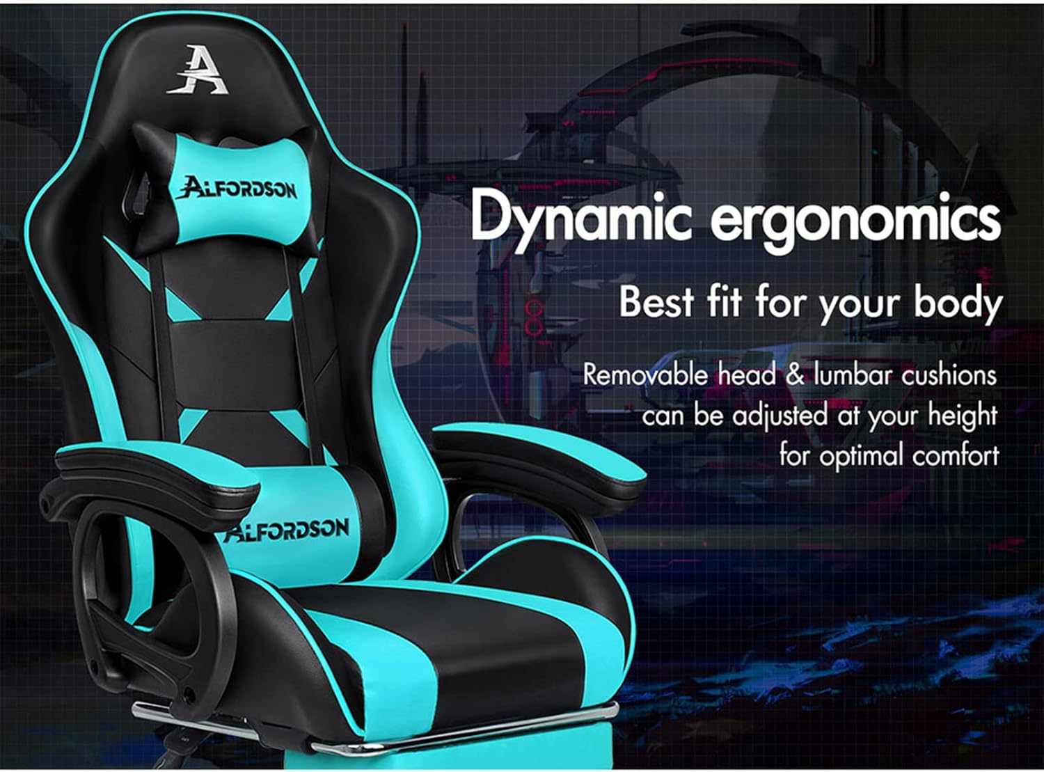 Gaming Chair with Massage, Footrest & Adjustable Recline 🎮💺
