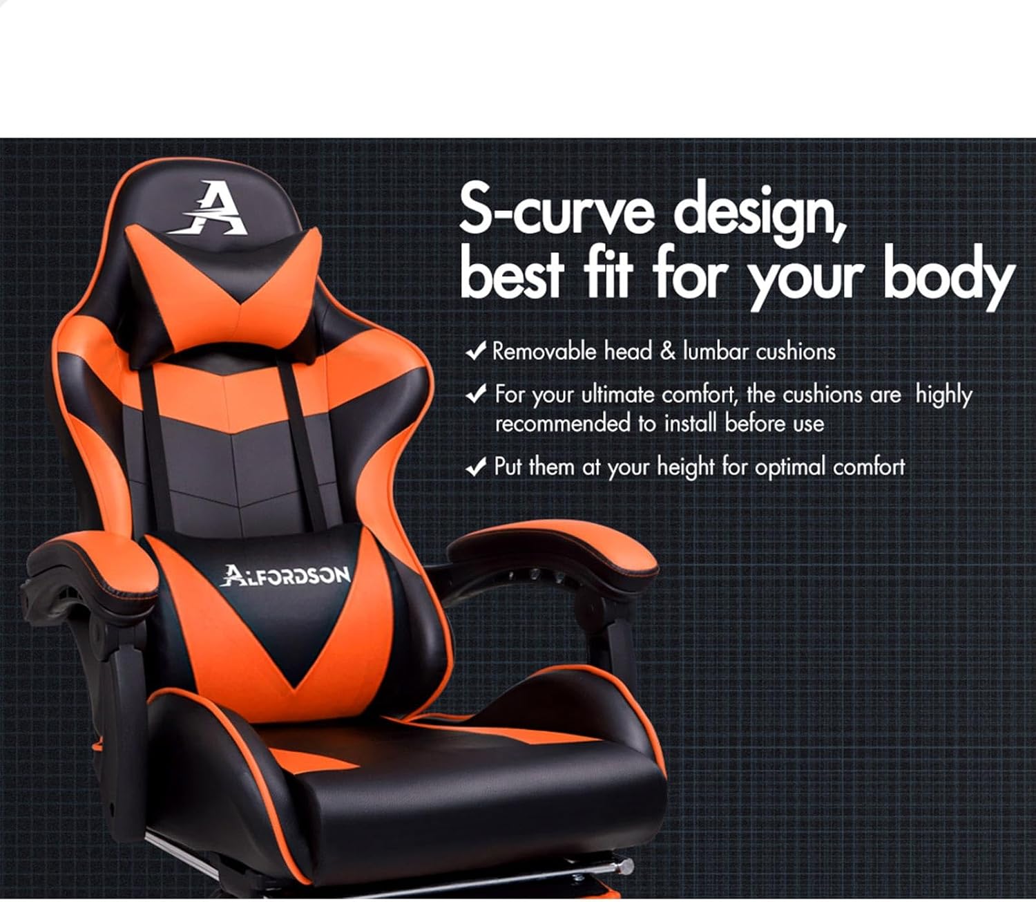 Gaming Chair with Massage, Footrest & Adjustable Recline 🎮💺