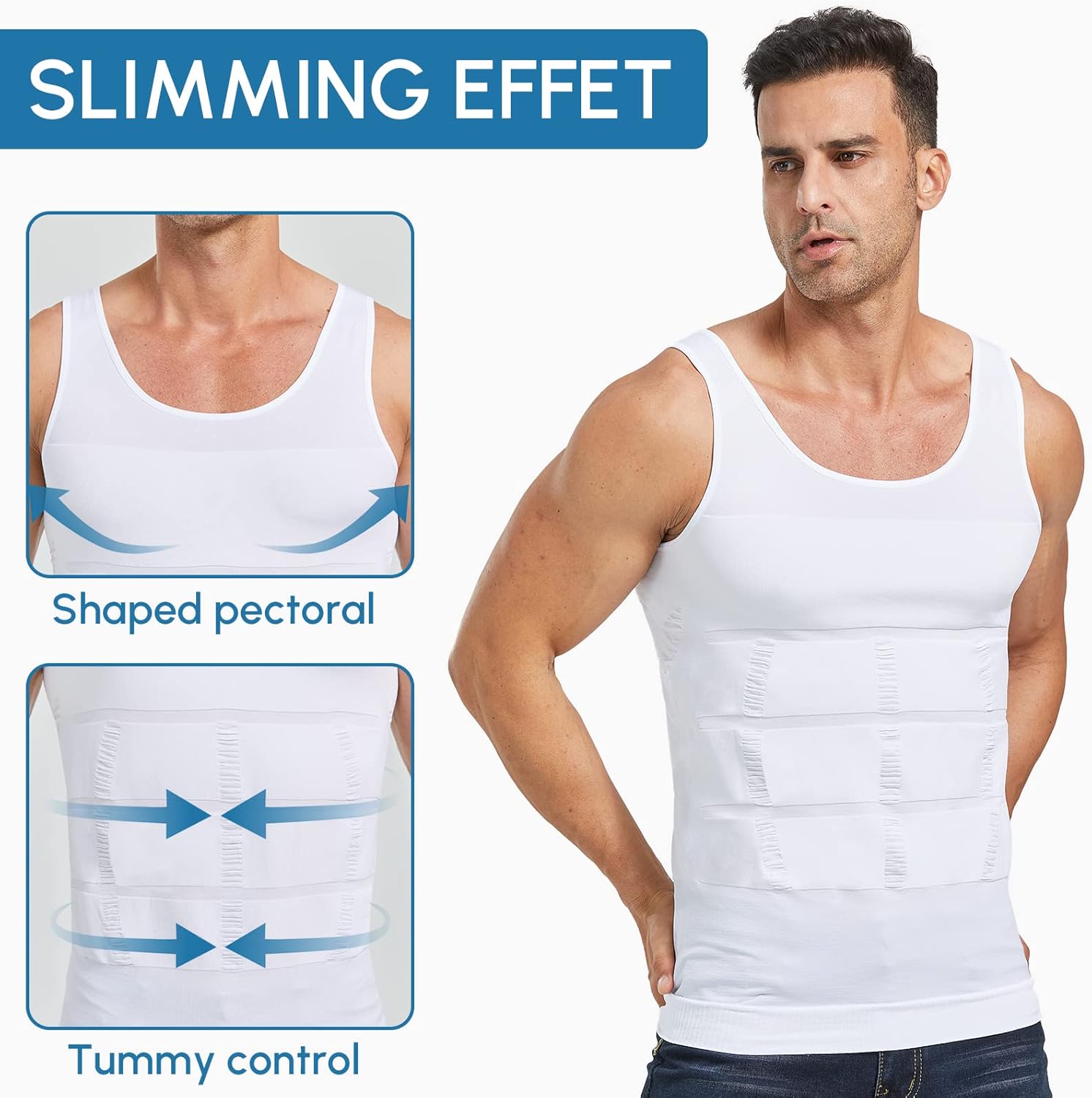 Men's Shaper Slimming Undershirts T-Shirt