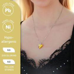 Image of Leafael Infinity Love Heart Necklace Birthstone Necklace for Women