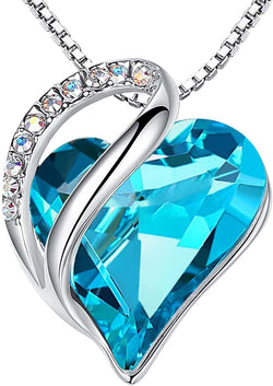 Image of Leafael Infinity Love Heart Necklace Birthstone Necklace for Women