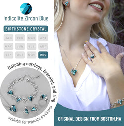 Image of Leafael Infinity Love Heart Necklace Birthstone Necklace for Women