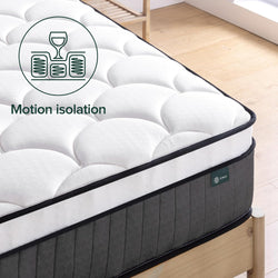 Image of Zinus Queen Mattress – 30cm iCoil Pocket Spring Eurotop | Comfort Quilting Foam