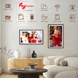 Image of Frameo 15.6-Inch WiFi Digital Photo Frame – 1920x1080 Full HD, 32GB Memory, Touchscreen Display