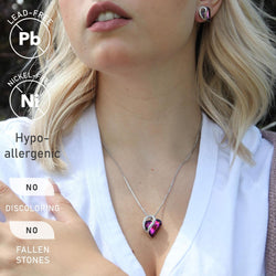 Image of Leafael Infinity Love Heart Necklace Birthstone Necklace for Women
