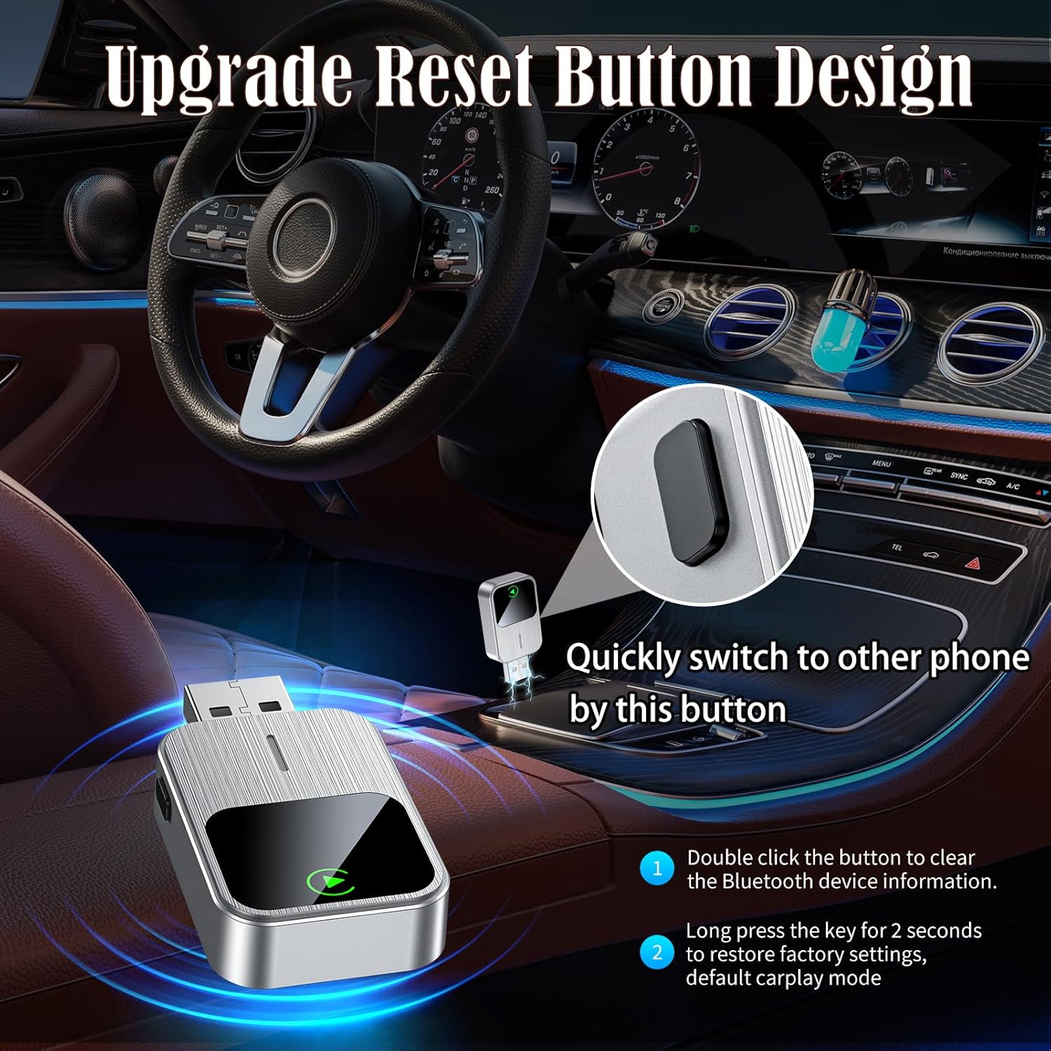 Wireless CarPlay Adapter – Plug & Play,
