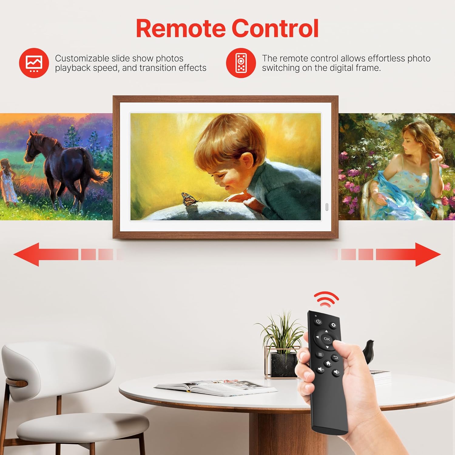 Frameo 15.6-Inch WiFi Digital Photo Frame – 1920x1080 Full HD, 32GB Memory, Touchscreen Display