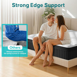 Image of SeVietra Queen Hybrid Mattress – 30cm Euro Top Medium Firm | Individual Pocket Spring for Motion Isolation & Pressure Relief